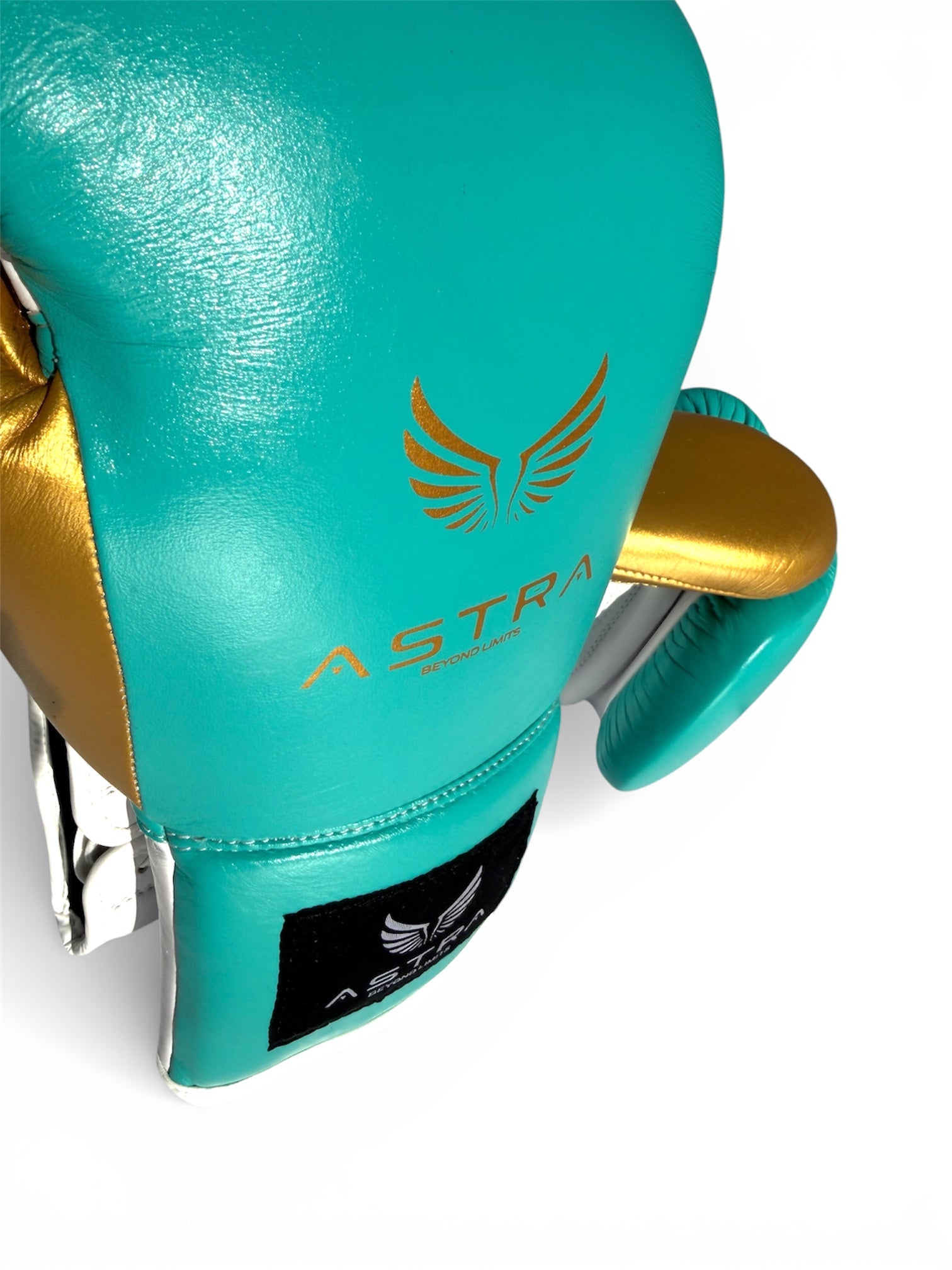 GUANTONI PREMIUM - LACCI - TURCHESE E ORO