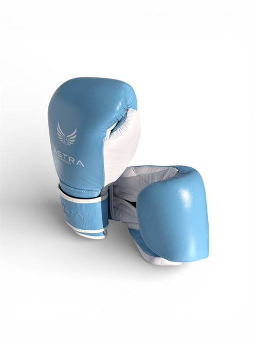 GUANTONI PREMIUM - VELCRO - AZZURRO