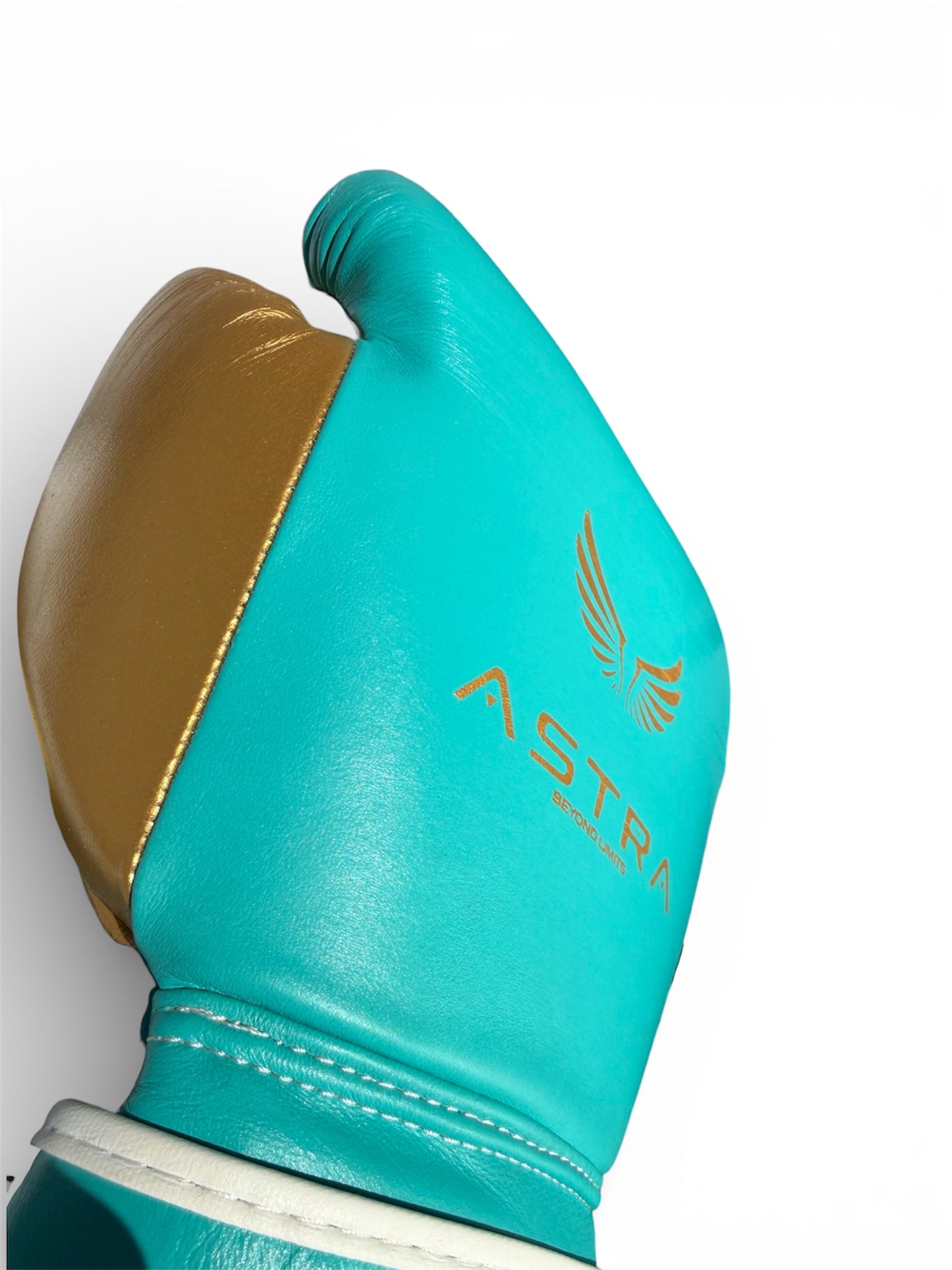 GUANTONI PREMIUM - VELCRO - TURCHESE E ORO